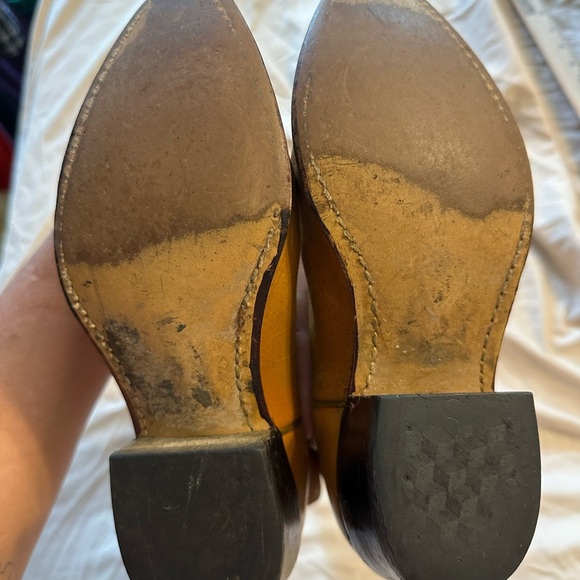 Vintage Acme Women’s Cowboy Boots Tan Brown Western Leather 4.5C USA 1965 - Picture 4 of 10